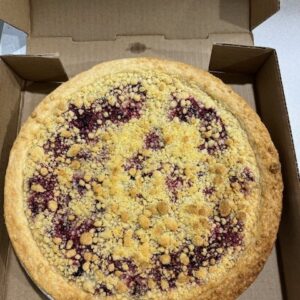 Haskap-Sour Cream Pie